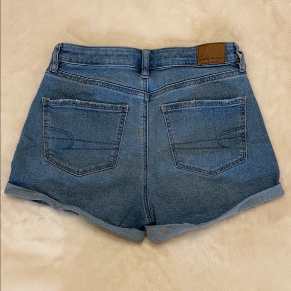 American Eagle Outfitters Women's Classic Blue Jean Shorts Stretch - Picture 3 of 4